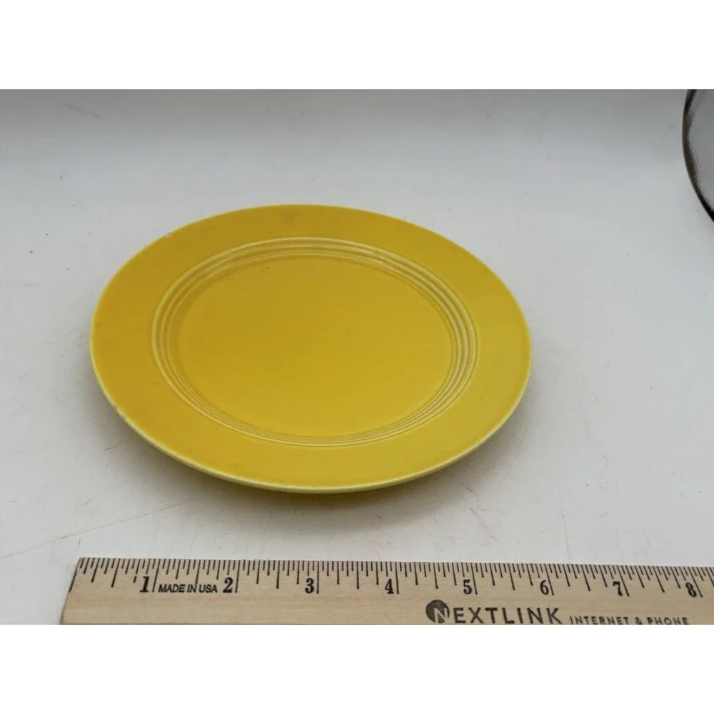 Vintage Fiesta Fiestaware Sunflower Yellow 7.25” Salad Lunch Plate USA